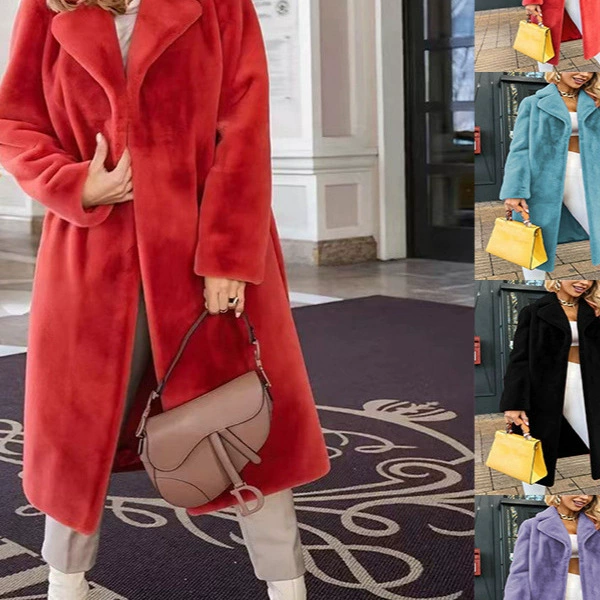 2024 Amazon Independent Station, осенне-зимняя женская модная и элегантная куртка средней длины на шнуровке с лацканами для женщин