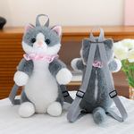 仿真布偶可爱猫咪背包小猫双肩包玩偶毛绒玩具送女孩生日礼物批发