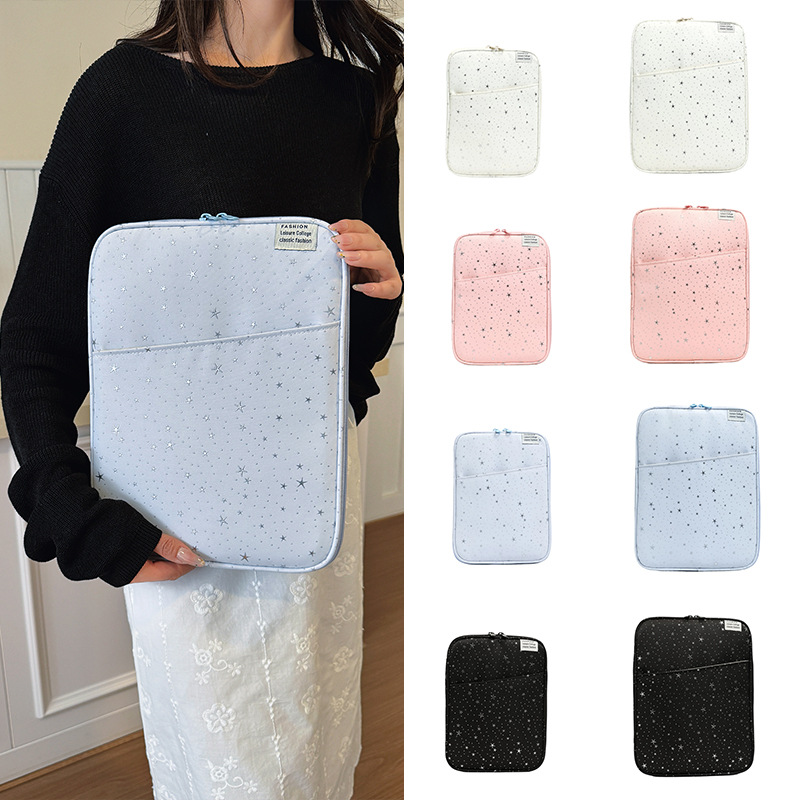Korean-Style Star Tablet Computer Bag 11/ 13inch Lightweight Shockproof Protective Case Simple Ins-Style Computer Bag
