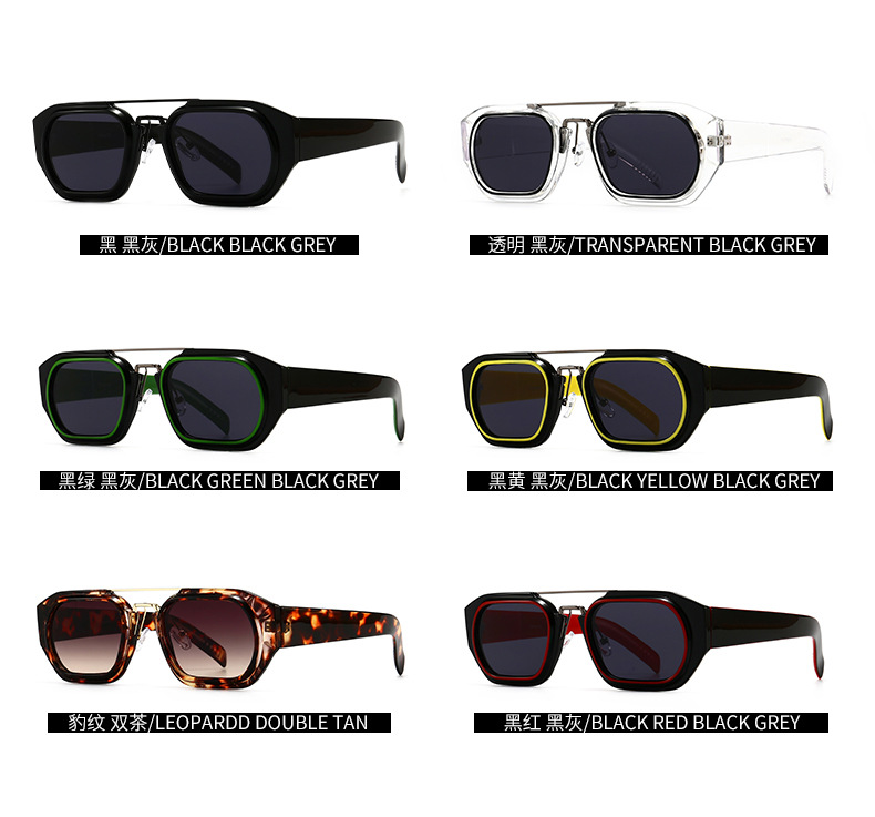 New Style Retro Square Frame Narrow Sunglasses Ins Sunglasses display picture 5