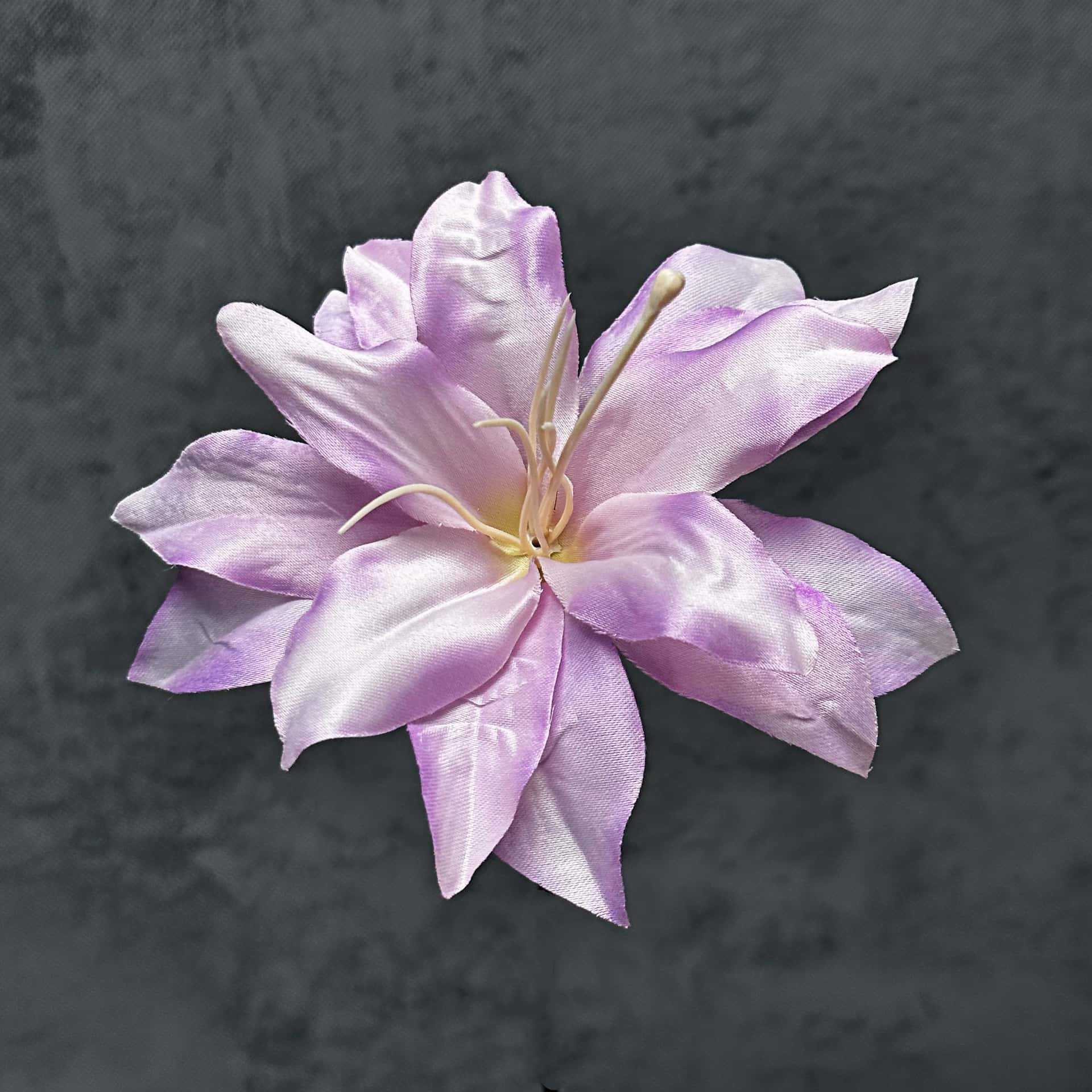 Cabeza de Lirio de Seda de 13 cm - Nuevo Morado