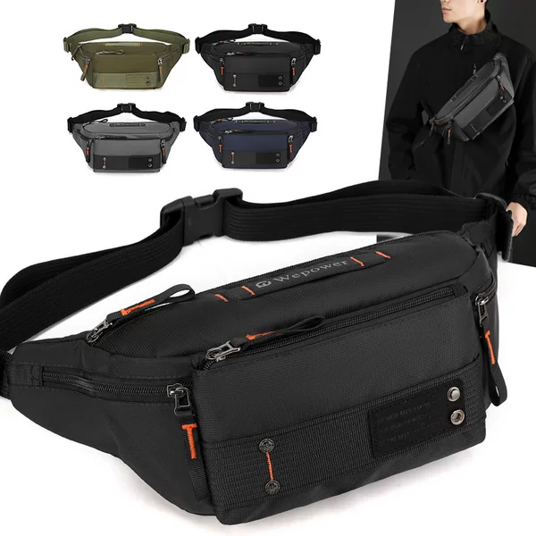 WEPOWER New Outdoor Waist Bag Commuter Travel Fashion Shoulder Bag Waterproof Crossbody Bag Running Riding Chest Bag