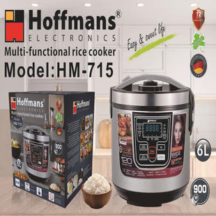 Hoffmans Rice Cooker 715 Mulitifunctional Rice Cooker 6L 4Pcs