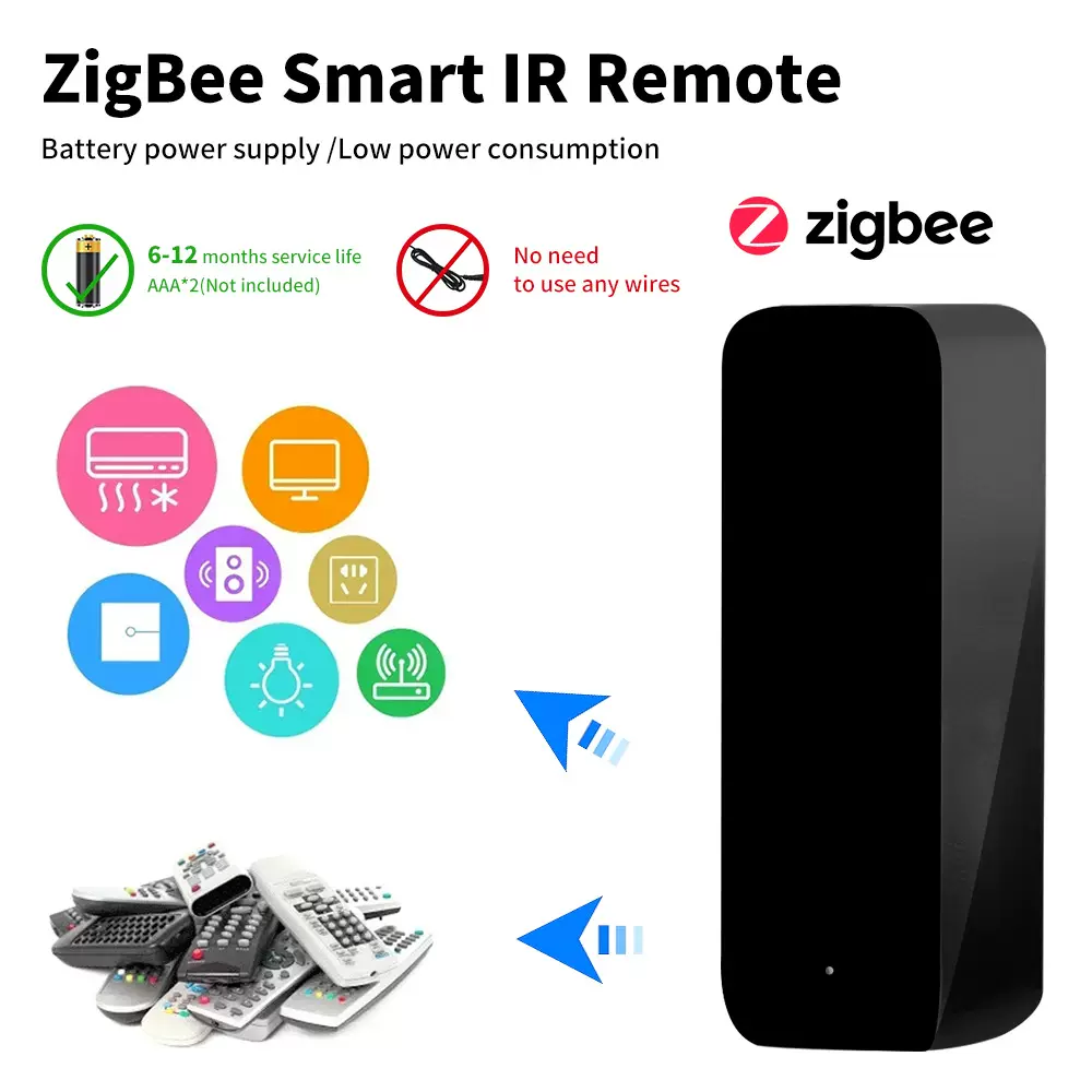 涂鸦Zigbee红外遥控器语音控制手机远程智能家居空调电视万能无线