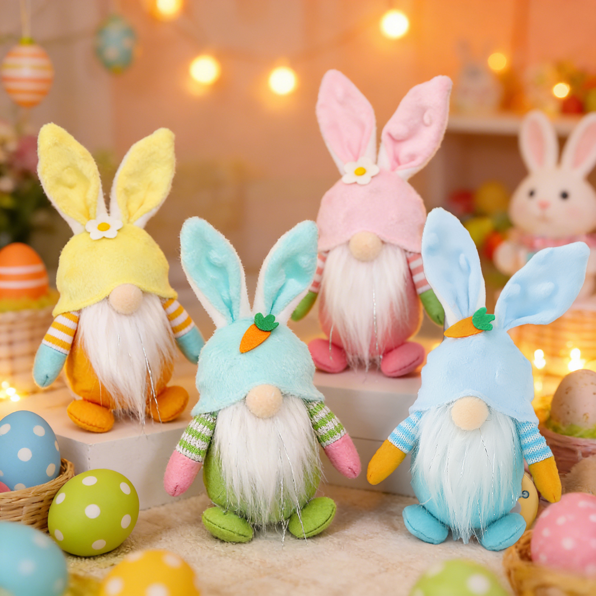 Cross-border new Easter Bunny Dwarf doll elf doll pendant home decoration supplies manufacturers wholesale