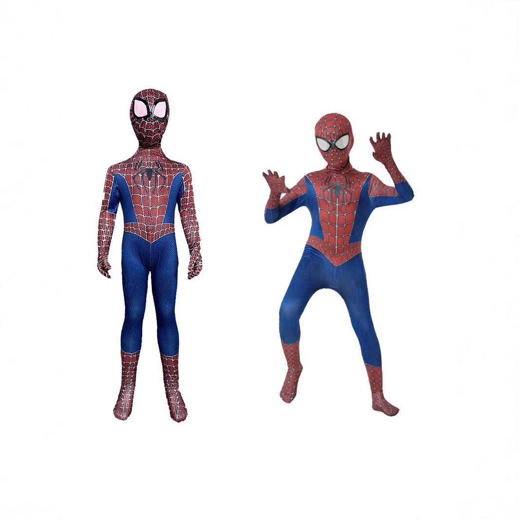 Cross-border Remi Tony Spider-Man Children's Cosplay Bodysuit Halloween Stage Performance Costume Set