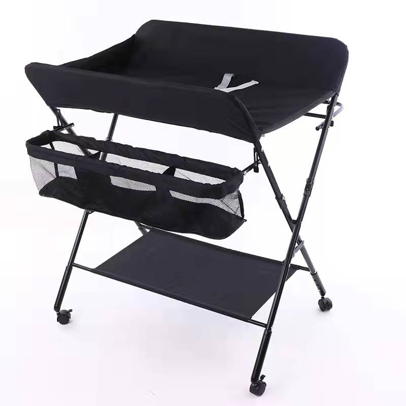Mesa de pañales Baby Care Mesa baño masaje toque bebé cambio de pañales hogar cuna de tres engranajes ajustable