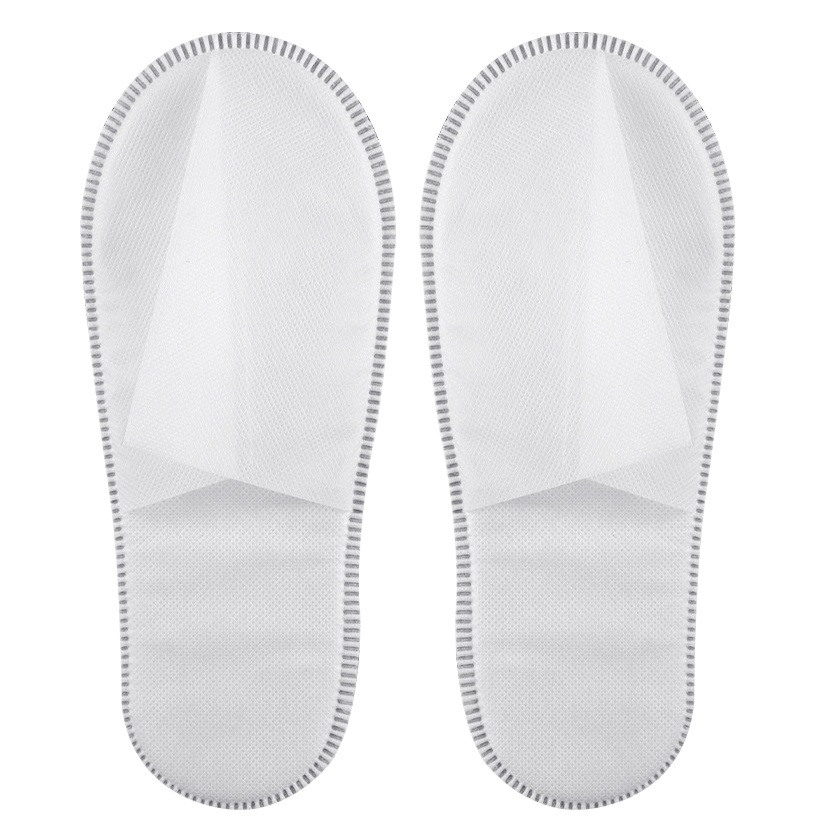 6mm Sole Hotel Disposable Slippers Non-Slip Hotel Guesthouse Club Non-Woven Fabric Factory Wholesale Customization Cross-Border