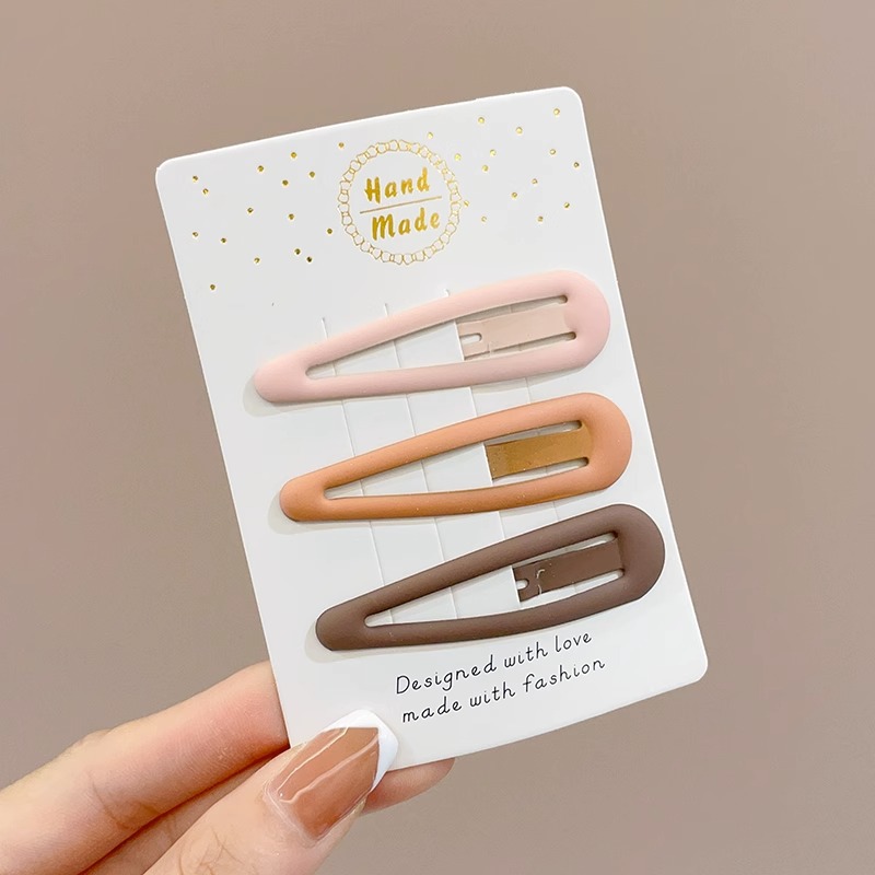 Clip de flequillo de color café con leche, pinza para el cabello estrella, prensa, accesorios para el cabello para mujer 2025, accesorios para el cabello, clips para cabello roto, clips laterales, clips bb