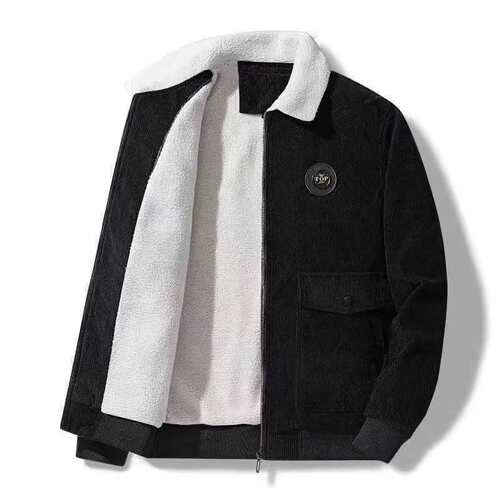 2025 New Autumn/Winter Padded and Thickened Men's Jacket Loose Casual Workwear Corduroy Coat for Middle-Youth Men