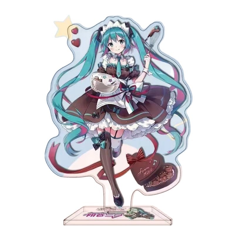 初音ミク スタンド 周辺機器 かわいい殿下初音 スタンド オーナメント アニメ 二次元 ギフト 親友 10cm|undefined