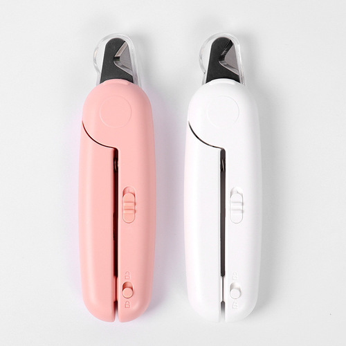 LED light pet nail clippers with lighted blood line cat nail clippers small and medium-sized dog and cat nail clippers cross-border wholesale