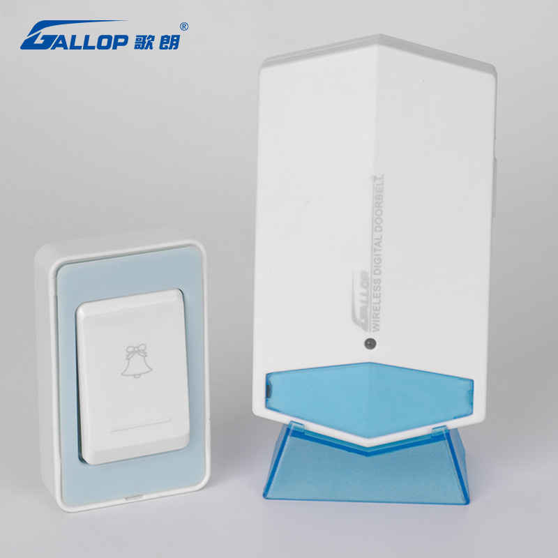 家用无线门铃一拖一拖二三电池款智能感应无线门铃呼叫器外贸门铃