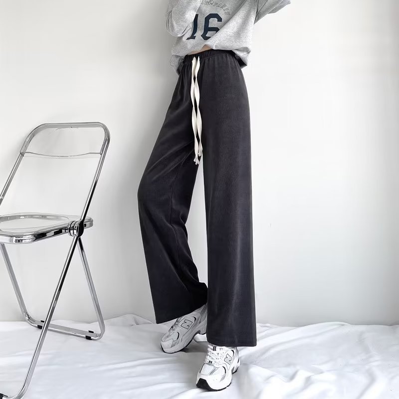 2025 nuevo estilo de moda casual pantalones de mujer de otoño japonés pantalones relajados pantalones casuales rectos