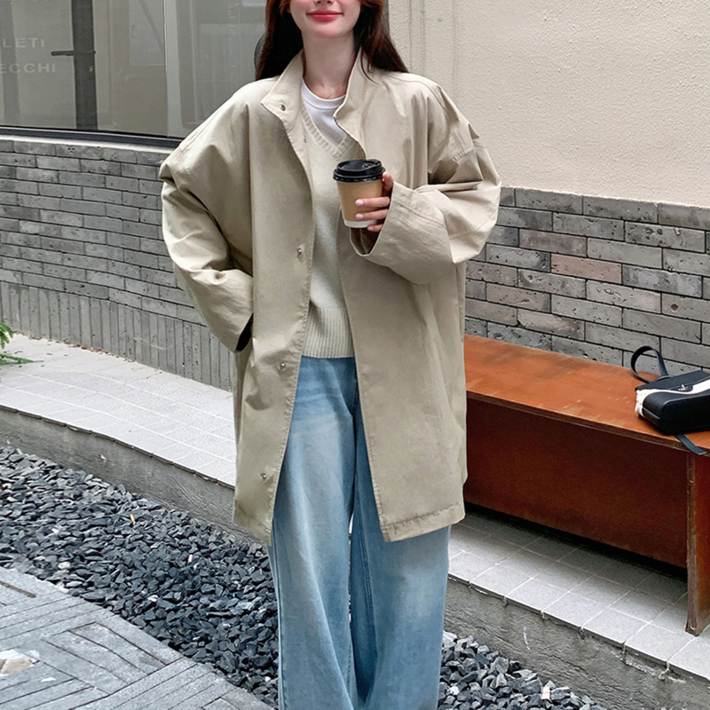 Coat Trenchcoat Women's Spring and Autumn Small 2024 Cross-border New Fashion Korean Casual Fashionable Style Coat Coat Trenchcoat Women's Spring and Autumn Small 2024 Cross-border New Fashion Korean Casual Fashionable Style Coat