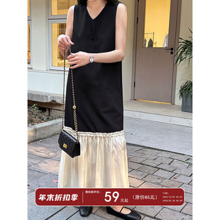 拼接连衣裙高级感