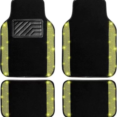 Universal Foot Pad | and Dirt-Resistant 4-Piece Set - lemon-yellow