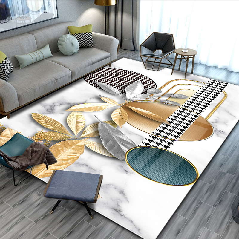 Modern carpet for living room for home use, simple and elegant design, water absorbent 4