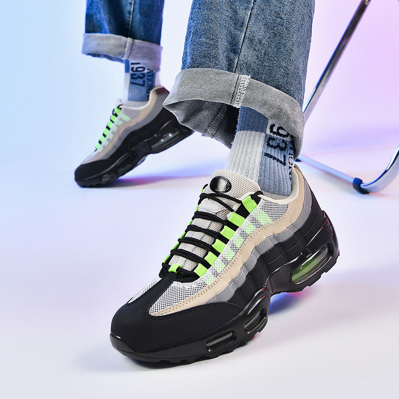 Nuevas zapatillas de deporte de moda transfronterizas, modelos de pareja, cojín de aire, zapatos de moda de todo fósforo, zapatos casuales transpirables para hombres, una generación NK95