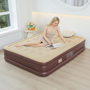 Automatic Inflatable Mattress Home Height Thickened Bedroom Mattress Skin-Friendly Fabric Folding Storage Built-in Pump Inflatable Bed