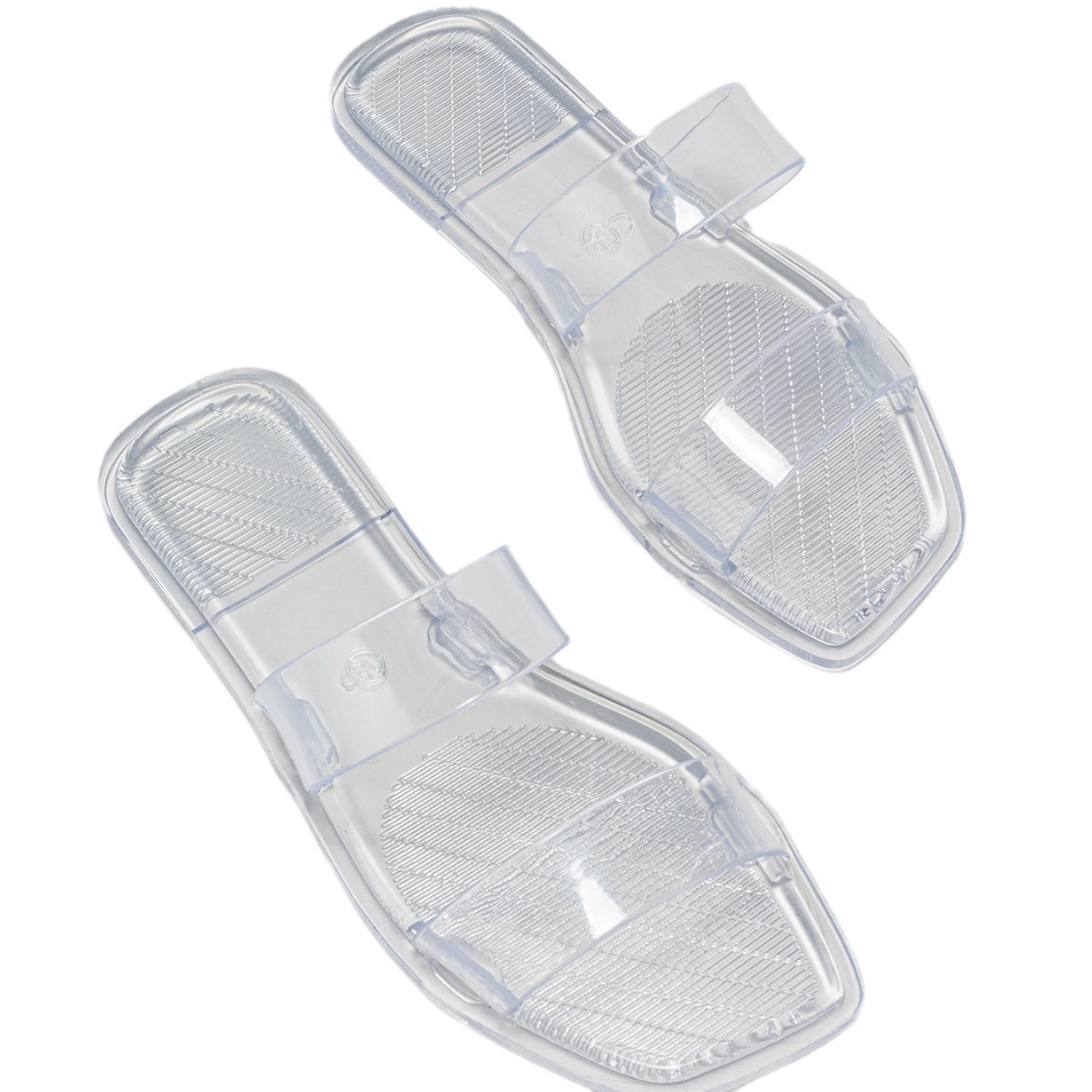 Modna galaretka dla kobiet, śmierdzące stopy, buty z przezroczystymi kryształkami, antypoślizgowe, zewnętrzne kapcie plażowe_voghion.com