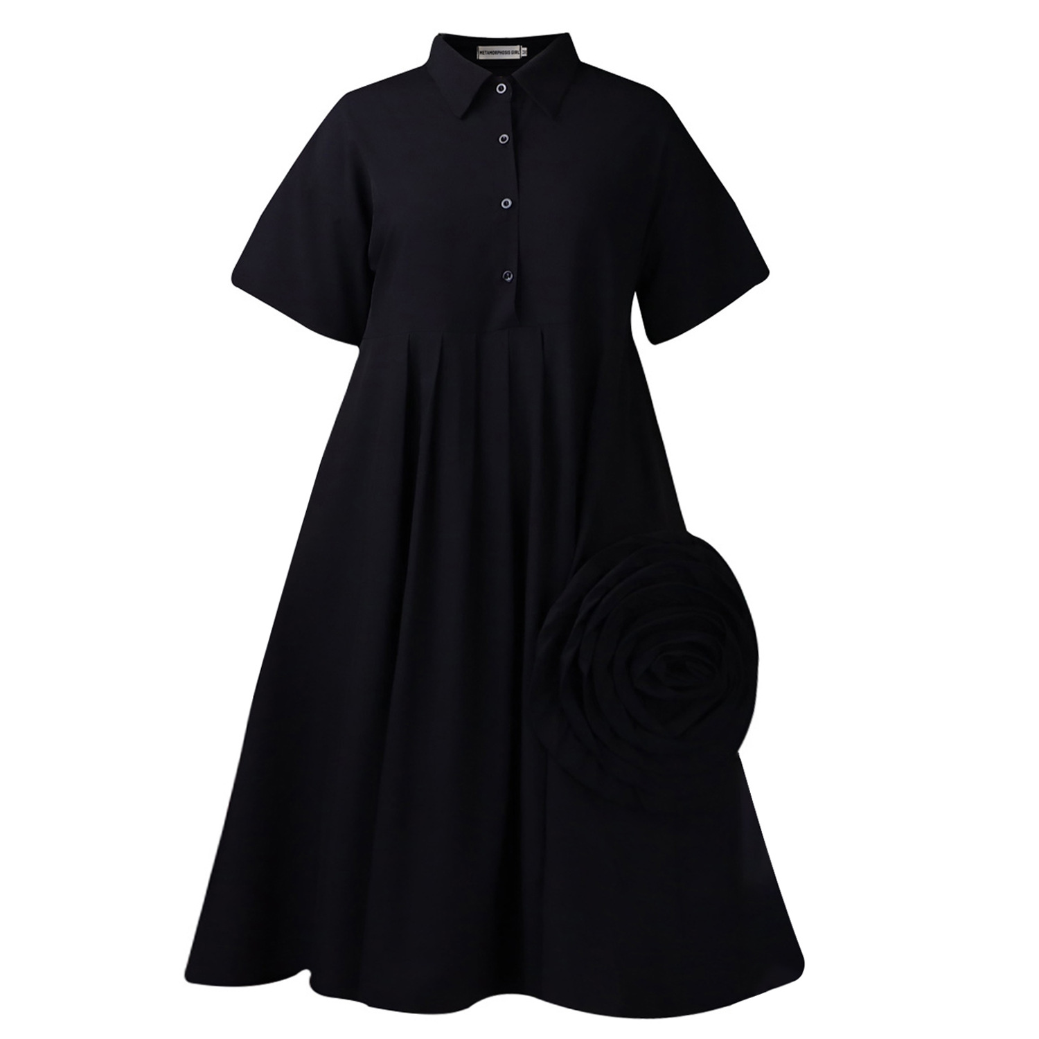 Womens A Line Dress Short Sleeve Solid Color Versatile Style Perfect for Casual or Formal Occasions Wholesale