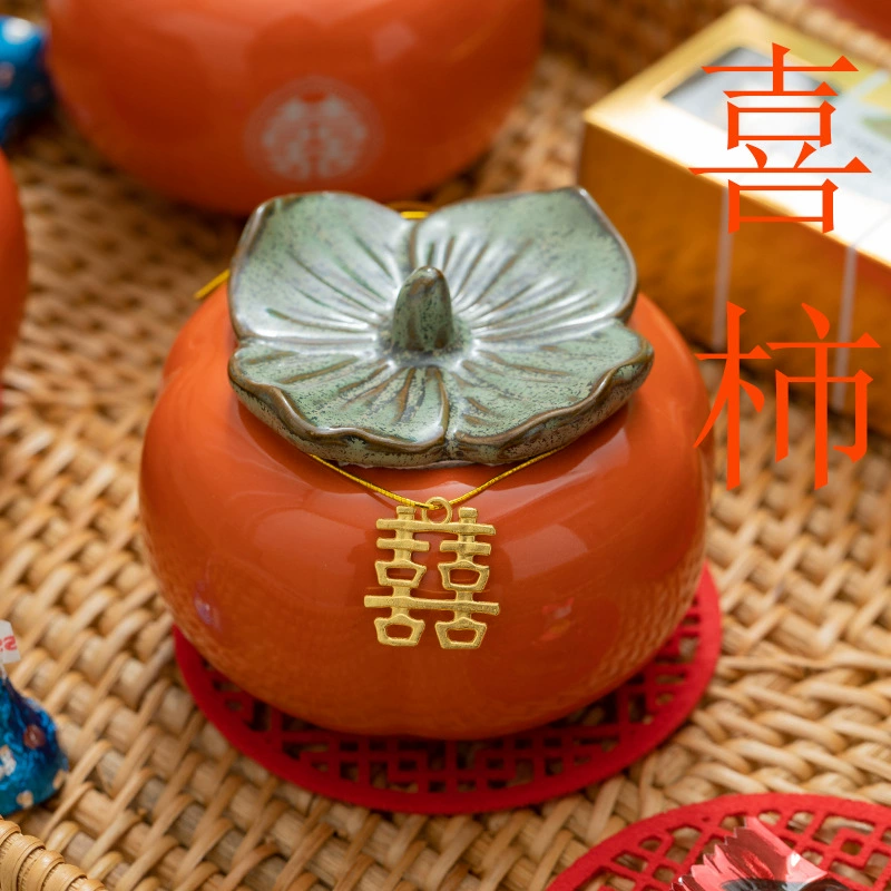 Сегмент чай persimmon (Ruyi Ceramics) — 200 мл, ручная запечатывающаяся керамическая банка