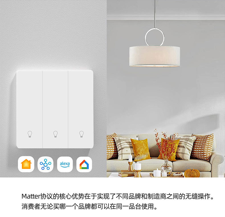 matter智能按键开关国标英规