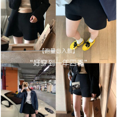 现货万能短裤人手一条高弹无压显瘦包臀裤高腰A字小黑裤休闲短裤