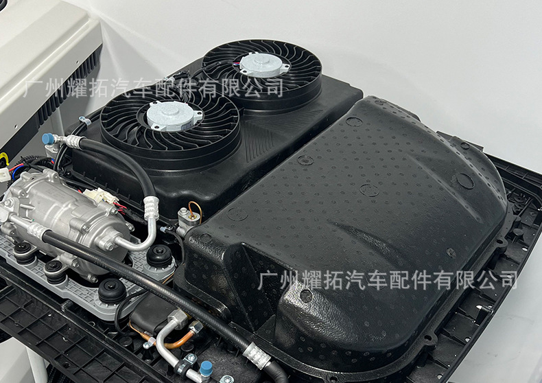 YAOTUO New High-end Double Fan Parking Air Conditioner 12V 24V Electric Refrigeration RV Truck Top-mounted Car Air Conditioner