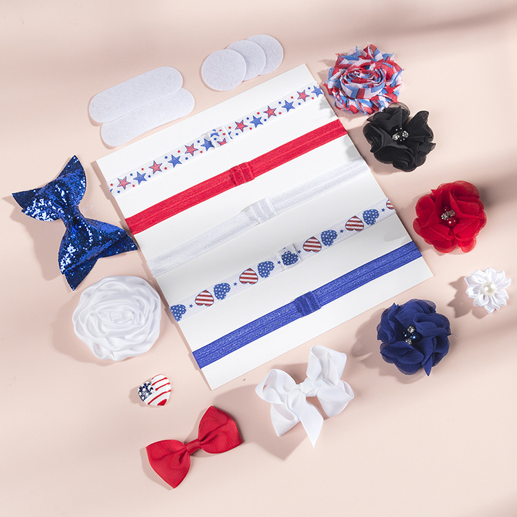 Fashion Children Bow Elastic Headband Set display picture 8