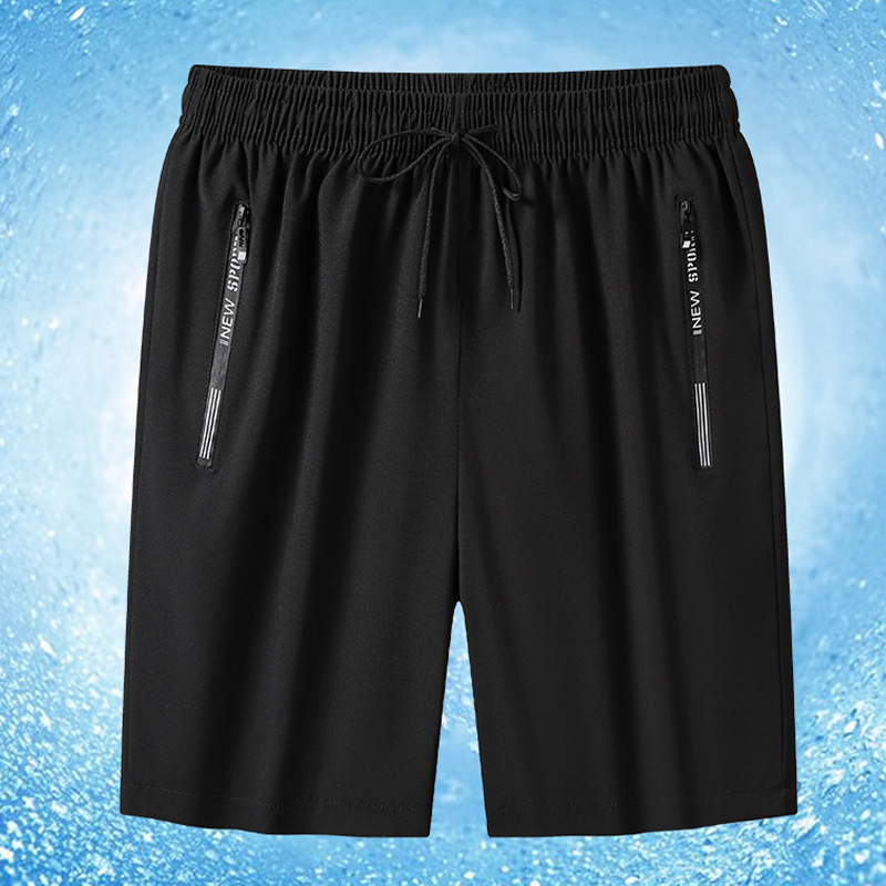 Ice Silk Shorts Men Summer Unisex Fashion Versatile Five-Point Shorts Men Loose Large Size Sports Quick-Dry Beach Shorts Ice Silk Shorts Men Summer Unisex Fashion Versatile Five-Point Shorts Men Loose Large Size Sports Quick-Dry Beach Shorts