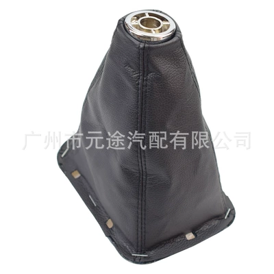 Suitable for Toyota Avon Qis T25 MK2 II 2003-2009 shift knob shift lever set gear head (Cab and accessories) - sk-toyota39-black-leather-and-black-thread-dust-cover