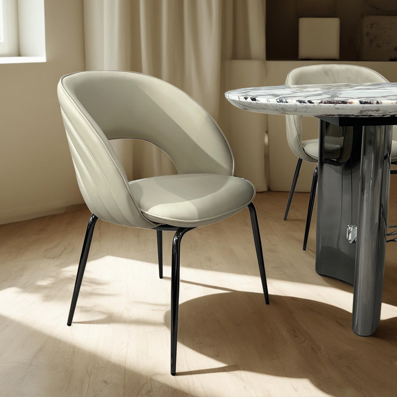 Light Luxury Italian Minimalist Dining Chair Designer High-End Home Dining Room Modern Stylish Simple Comfortable Backrest Dining Chair Light Luxury Italian Minimalist Dining Chair Designer High-End Home Dining Room Modern Stylish Simple Comfortable Backrest Dining Chair