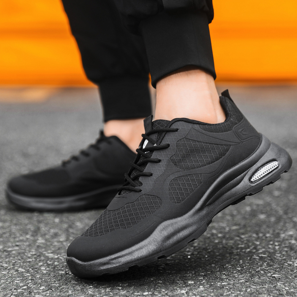 Nuevos zapatos deportivos de hombre transfronterizos con tela de malla transpirable, zapatos de running casuales suaves, cómodos zapatos casuales para hombres