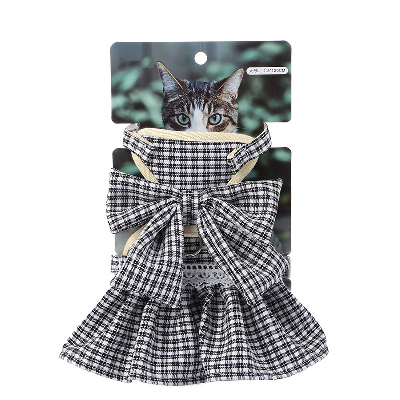 Suministros para mascotas Tronos transfronterizos de nuevo estilo arco de hadas correa para el pecho para gatos anti-deslizamiento correa para el pecho correa para gatos ajustable