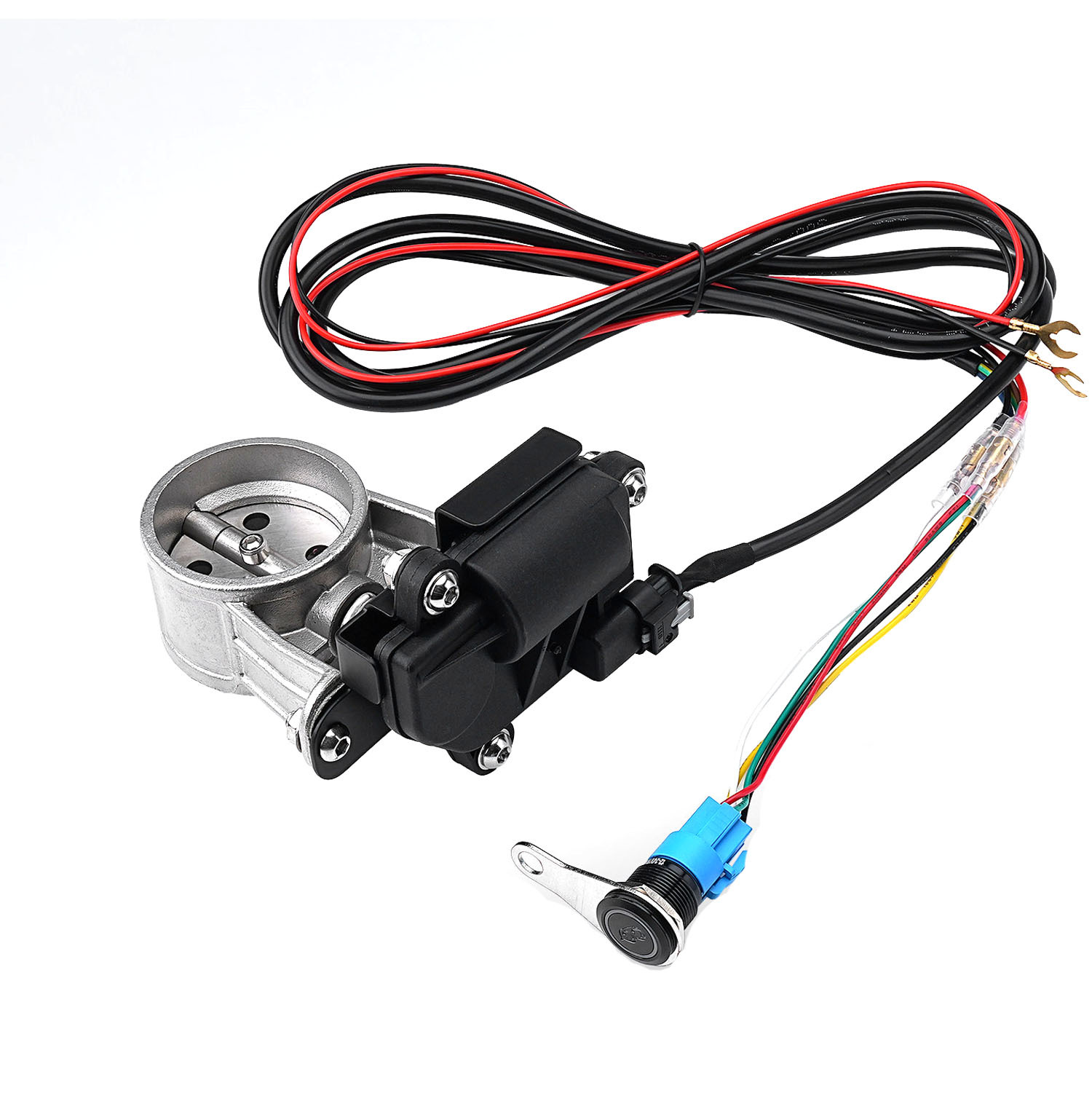 51/60mm Motorcycle Modified Exhaust Pipe Manual Mechanical Exhaust Valve Gear Switch Silencer Noise Reduction Valve