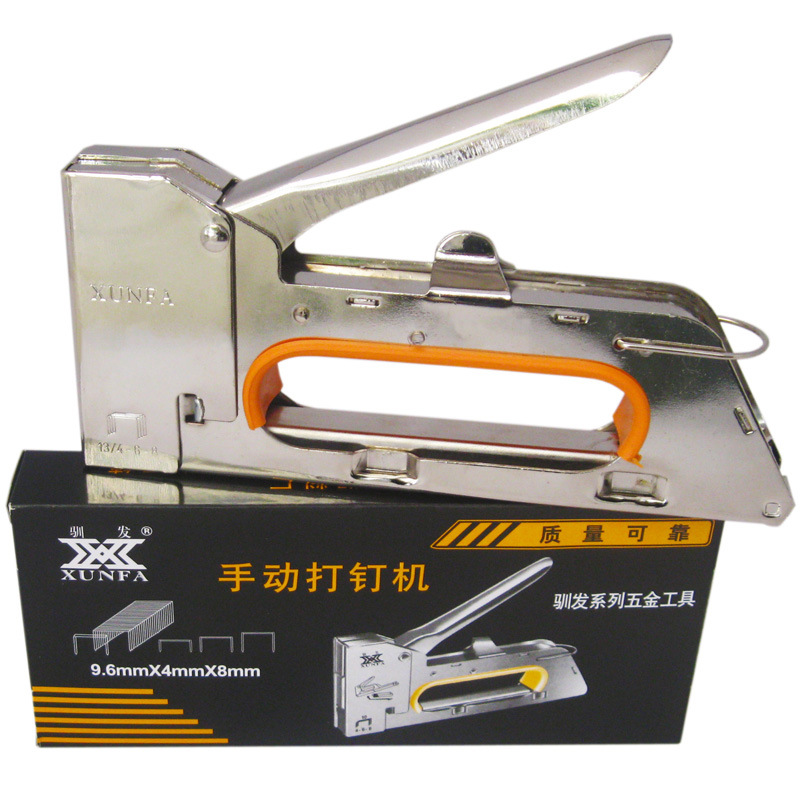 驯发 黑色盒装 手动打钉（枪）机 射钉枪  码钉枪 手动枪 1008F