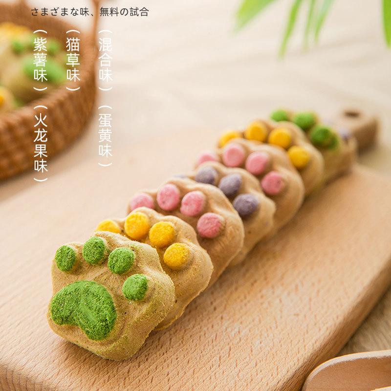 Impresión de garra congelada pastel de carne de hueso crudo para gatos aperitivos para gatos adultos nutrición para gatos pequeños alimento básico compañero de pollo congelado comida para gatos al por mayor