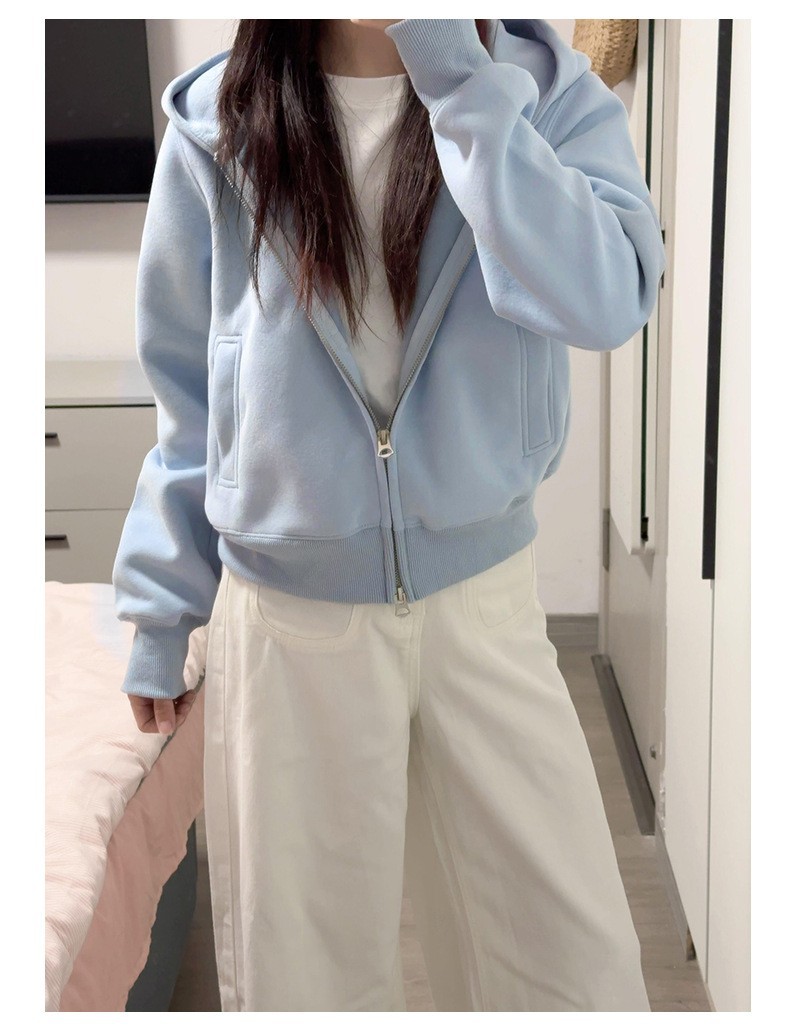 Casaco de malha com capuz cinzento para mulher cardigan fecho_voghion.com