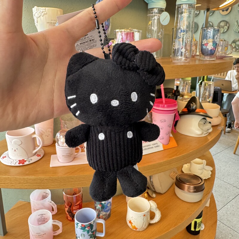 漫画アニメサンリオコーデュロイカーリーフリース KT 猫キーホルダーペンダント人形女の子バックパックペンダント|undefined