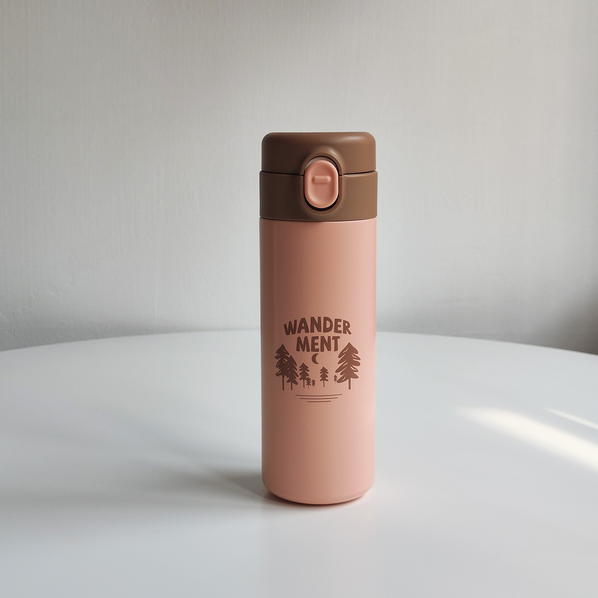 Mini 316 de acero inoxidable que acampa taza de vacío portátil para adultos al aire libre rebote taza de beber recta con cerradura de regalo