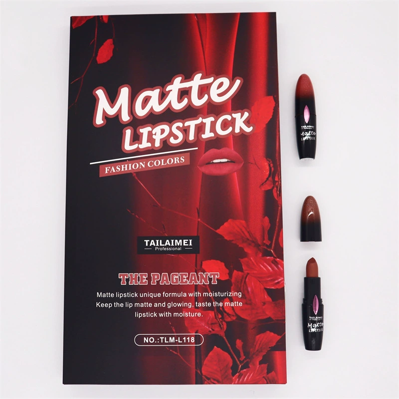 Матовая помада Lipstick Tylai увлажняющая, портативная ручная помада-румяна, 24 оттенка