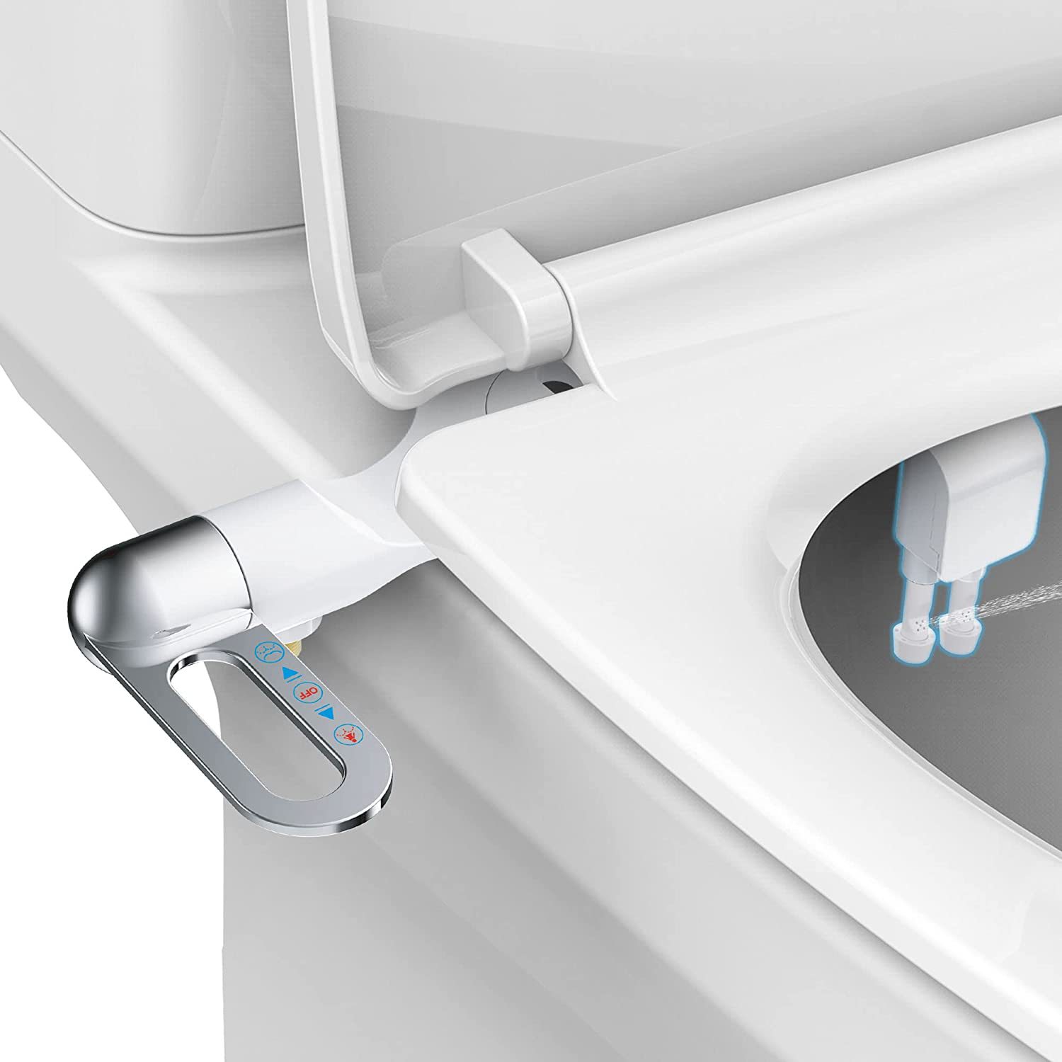 Hot cross-border no necesita electricidad para lavar la cubierta del inodoro inteligente para lavar el culo artefacto bidet fácil de instalar