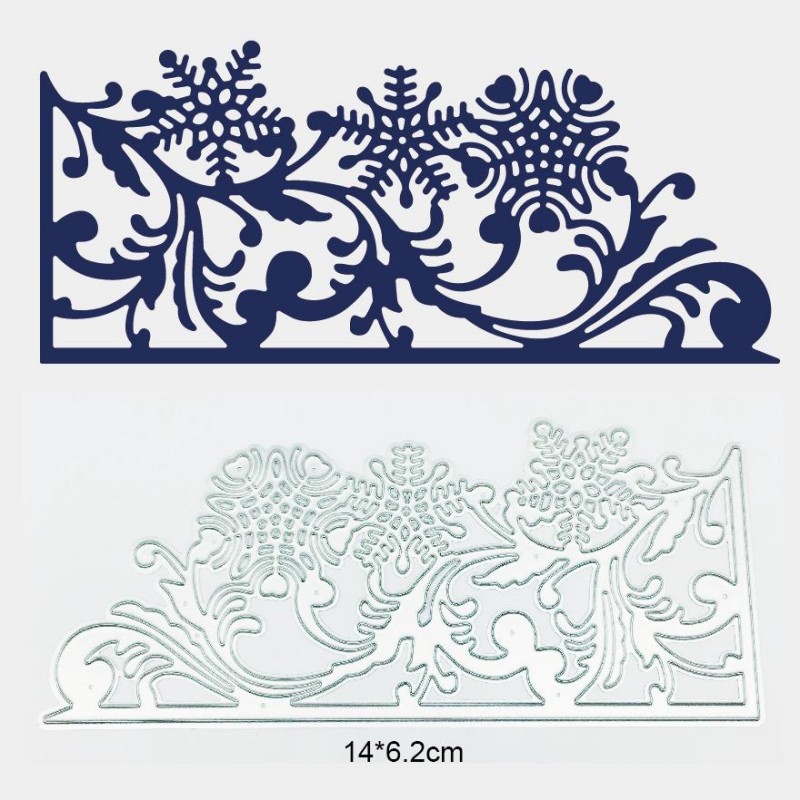 Metal postcard, cutting die, handmade