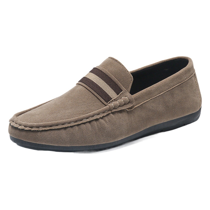 Zapatos de guisantes para hombre, zapatos perezosos para hombre de un pie, zapatos de hombre de comercio exterior de moda, punta redonda, zapatos de gran tamaño para hombre, zapatos casuales
