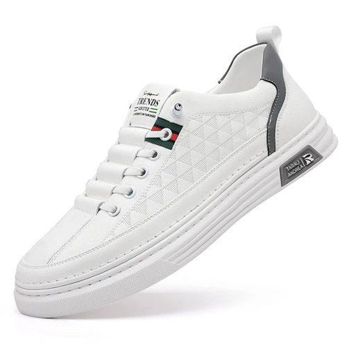 Men's shoes summer breathable thin soft leather white shoes men's summer  new trend versatile casual sports sneakers