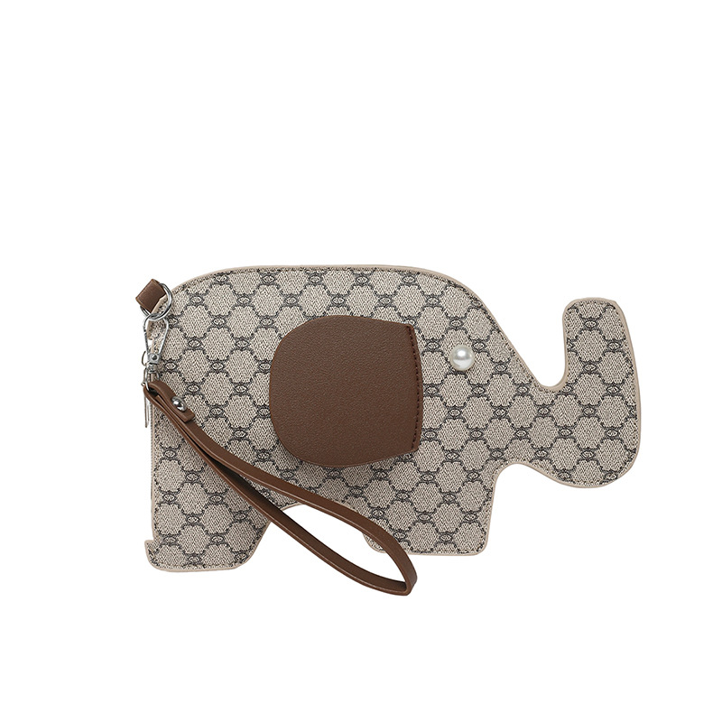 Elefante embrague mujer dibujos animados moda cena nuevo estilo retro personalidad verano exquisito 2025 bolso de mano