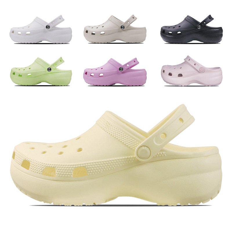2026 Summer Hot-Selling Foreign Trade Unbranded Cloud Hole Shoes for Women, Non-Slip and Wear-Resistant Beach Shoes, Versatile Everyday Sandals