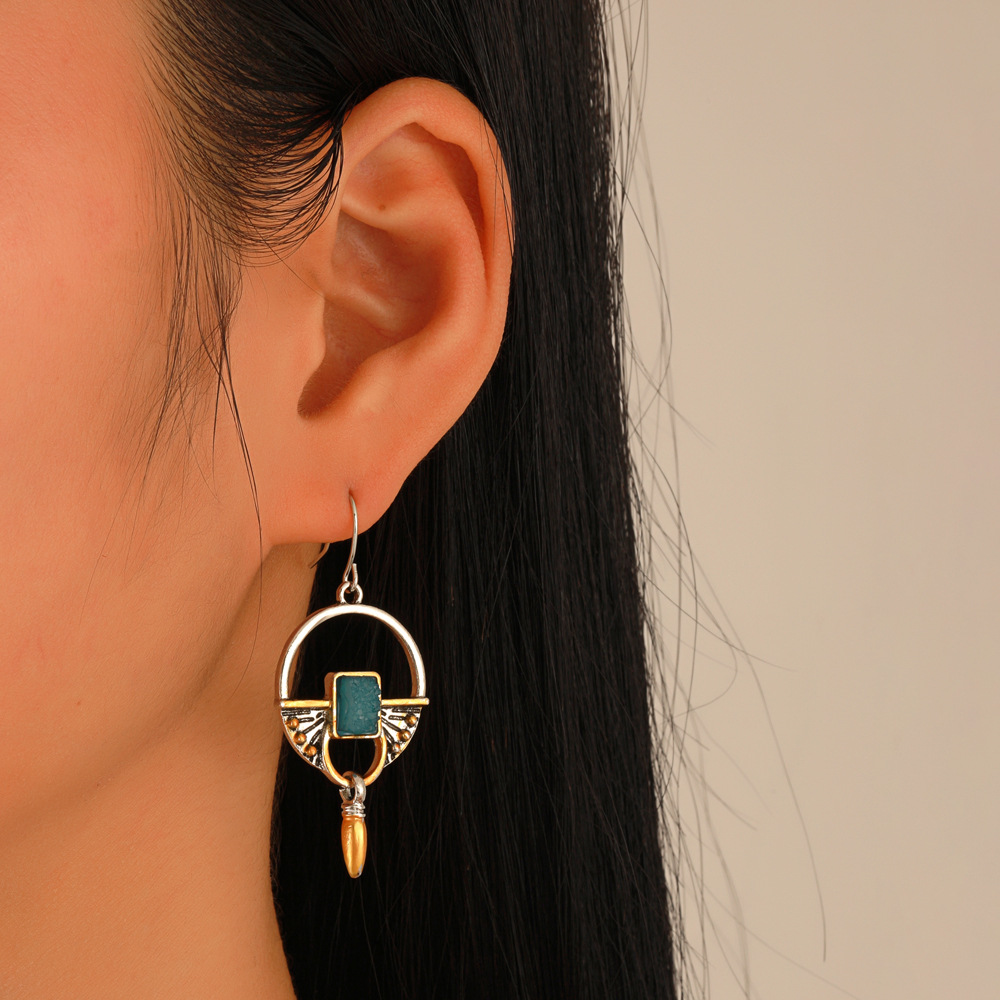 Geometric Alloy Earrings display picture 5